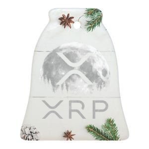 Xrp Moon Ripple Ceramic Bell Ornament