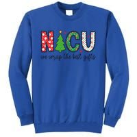 Xmas Nicu Nurse Christmas We Wrap The Best Presents Gift Tall Sweatshirt