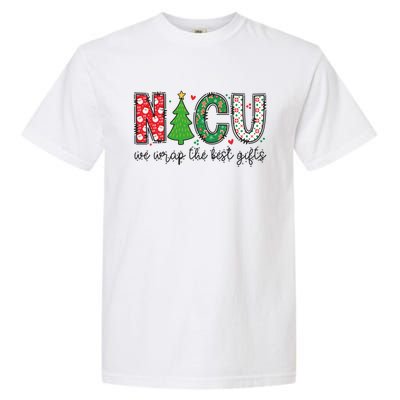 Xmas Nicu Nurse Christmas We Wrap The Best Presents Gift Garment-Dyed Heavyweight T-Shirt