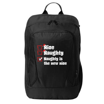 Xmas Nice Naughty Naughty Is The New Nice Christmas Santa Gift City Backpack