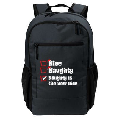 Xmas Nice Naughty Naughty Is The New Nice Christmas Santa Gift Daily Commute Backpack