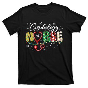 Xmas Nurses Scrub Gift Merry Christmas Cardiology Nurse T-Shirt