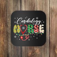 Xmas Nurses Scrub Gift Merry Christmas Cardiology Nurse Coaster