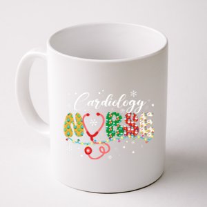 Xmas Nurses Scrub Gift Merry Christmas Cardiology Nurse Coffee Mug