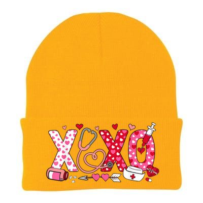 Xoxo Nurse Valentines Day Stethoscope Valentine For Nurse Knit Cap Winter Beanie