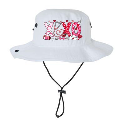 Xoxo Nurse Valentines Day Stethoscope Valentine For Nurse Legacy Cool Fit Booney Bucket Hat