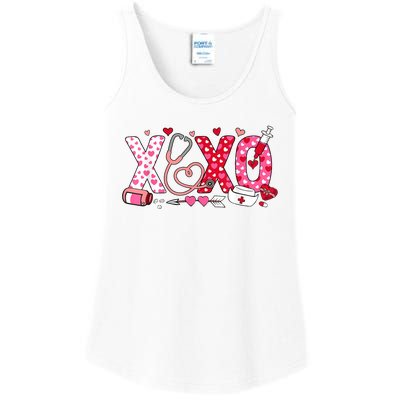 Xoxo Nurse Valentines Day Stethoscope Valentine For Nurse Ladies Essential Tank