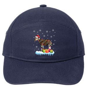 Xgiftmas Okapi Christmas Lights Funny Wild Forest Giraffe Okapi Gift 7-Panel Snapback Hat