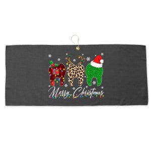 Xmas Oh Dentistree Teeth Christmas Tree Light Dental Hygiene Gift Large Microfiber Waffle Golf Towel