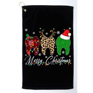 Xmas Oh Dentistree Teeth Christmas Tree Light Dental Hygiene Gift Platinum Collection Golf Towel