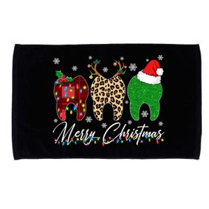 Xmas Oh Dentistree Teeth Christmas Tree Light Dental Hygiene Gift Microfiber Hand Towel