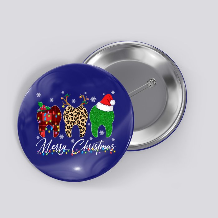 Xmas Oh Dentistree Teeth Christmas Tree Light Dental Hygiene Gift Button