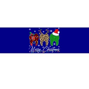 Xmas Oh Dentistree Teeth Christmas Tree Light Dental Hygiene Gift Bumper Sticker