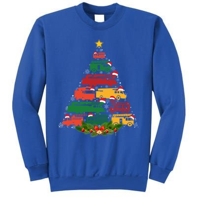 Xmas Outfits For Holiday Firefighter Truck Christmas Tree Great Gift Sweatshirt