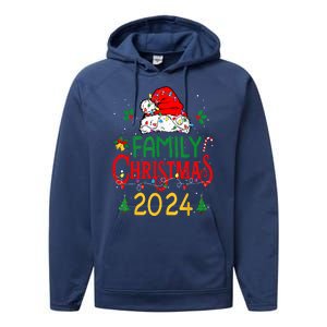 Xmas Outfits Team Santa Elf Squad Family 2024 Christmas Matching Gift Performance Fleece Hoodie