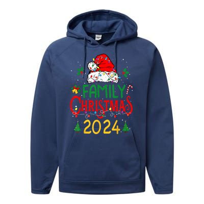 Xmas Outfits Team Santa Elf Squad Family 2024 Christmas Matching Gift Performance Fleece Hoodie