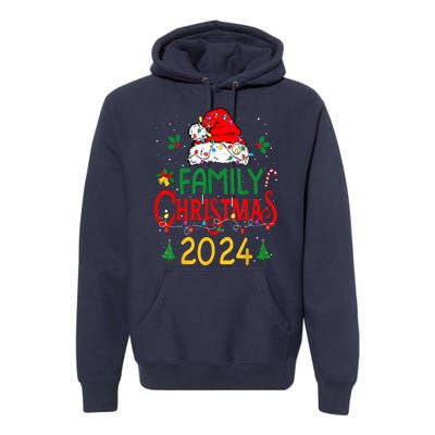 Xmas Outfits Team Santa Elf Squad Family 2024 Christmas Matching Gift Premium Hoodie