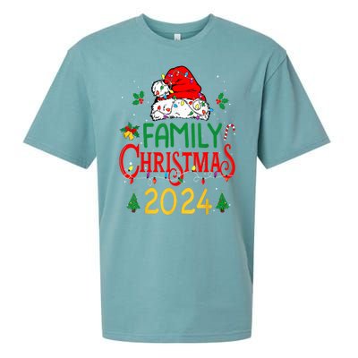 Xmas Outfits Team Santa Elf Squad Family 2024 Christmas Matching Gift Sueded Cloud Jersey T-Shirt