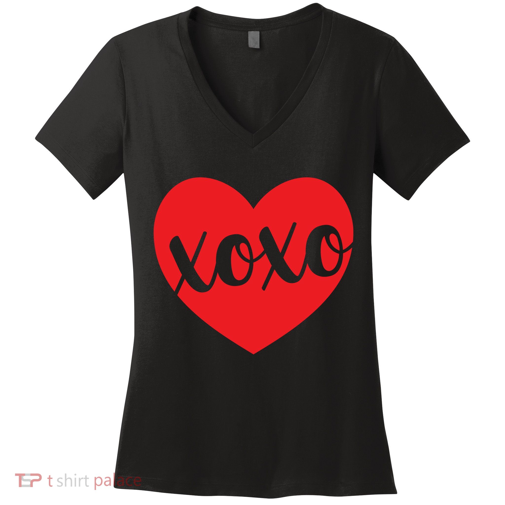 Xoxo Valentines Heart Women's V-Neck T-Shirt