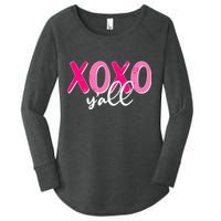 XOXO Y'all Valentines Day Women's Perfect Tri Tunic Long Sleeve Shirt