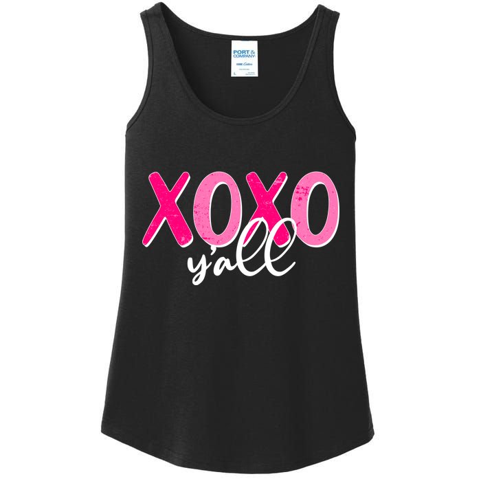 XOXO Y'all Valentines Day Ladies Essential Tank