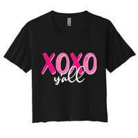 XOXO Y'all Valentines Day Women's Crop Top Tee