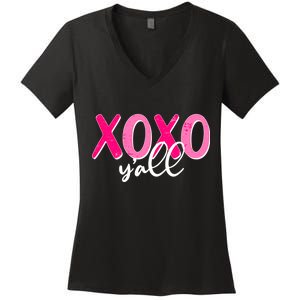 XOXO Y'all Valentines Day Women's V-Neck T-Shirt