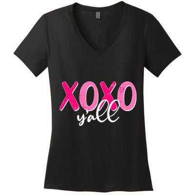 XOXO Y'all Valentines Day Women's V-Neck T-Shirt