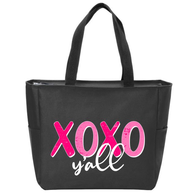 XOXO Y'all Valentines Day Zip Tote Bag