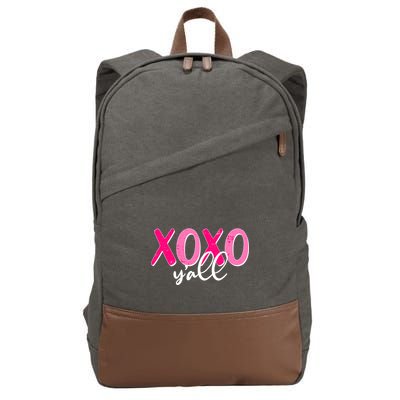 XOXO Y'all Valentines Day Cotton Canvas Backpack