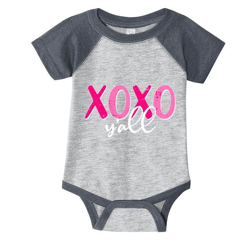 XOXO Y'all Valentines Day Infant Baby Jersey Bodysuit