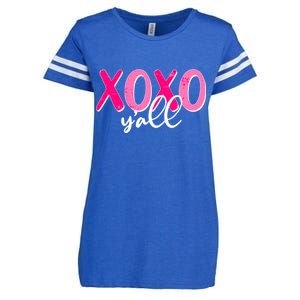 XOXO Y'all Valentines Day Enza Ladies Jersey Football T-Shirt