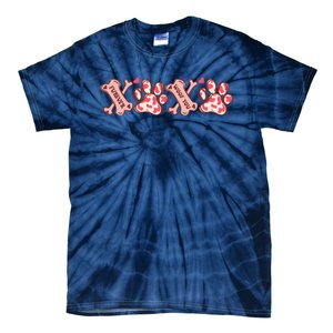 Xoxo Paw Dog Valentine Day Tie-Dye T-Shirt