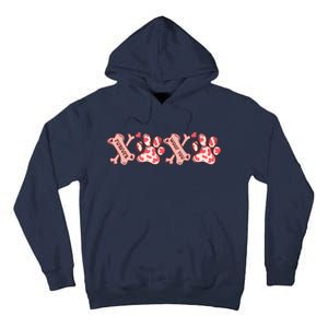 Xoxo Paw Dog Valentine Day Tall Hoodie