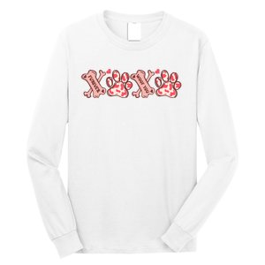 Xoxo Paw Dog Valentine Day Long Sleeve Shirt