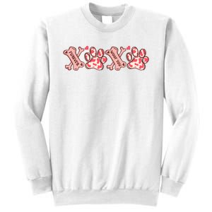 Xoxo Paw Dog Valentine Day Sweatshirt