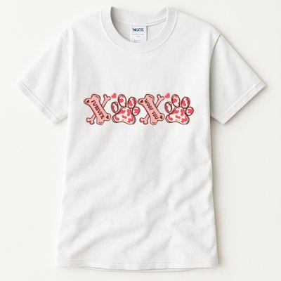Xoxo Paw Dog Valentine Day Tall T-Shirt