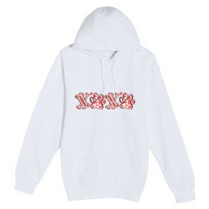 Xoxo Paw Dog Valentine Day Premium Pullover Hoodie