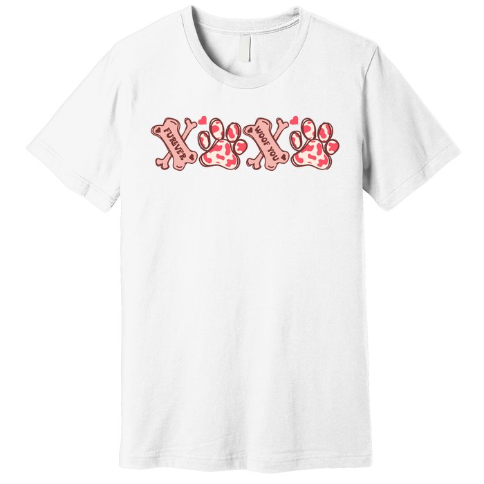 Xoxo Paw Dog Valentine Day Premium T-Shirt