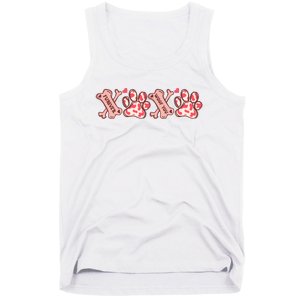 Xoxo Paw Dog Valentine Day Tank Top