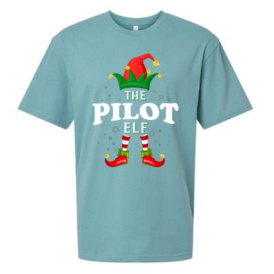 Xmas Pilot Elf Family Matching Christmas Pajama Gift Sueded Cloud Jersey T-Shirt