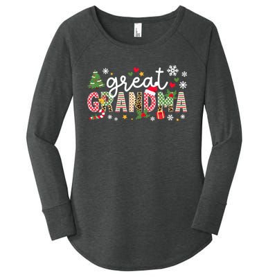 Xmas Party Great Grandma Christmas Great Grandmother Women's Perfect Tri Tunic Long Sleeve Shirt