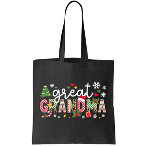 Xmas Party Great Grandma Christmas Great Grandmother Tote Bag