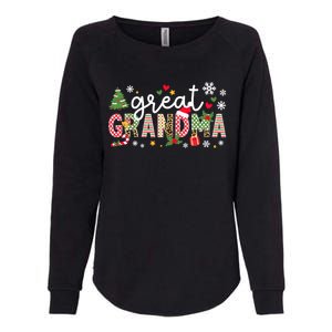 Xmas Party Great Grandma Christmas Great Grandmother Womens California Wash Sweatshirt