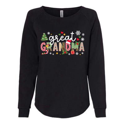 Xmas Party Great Grandma Christmas Great Grandmother Womens California Wash Sweatshirt