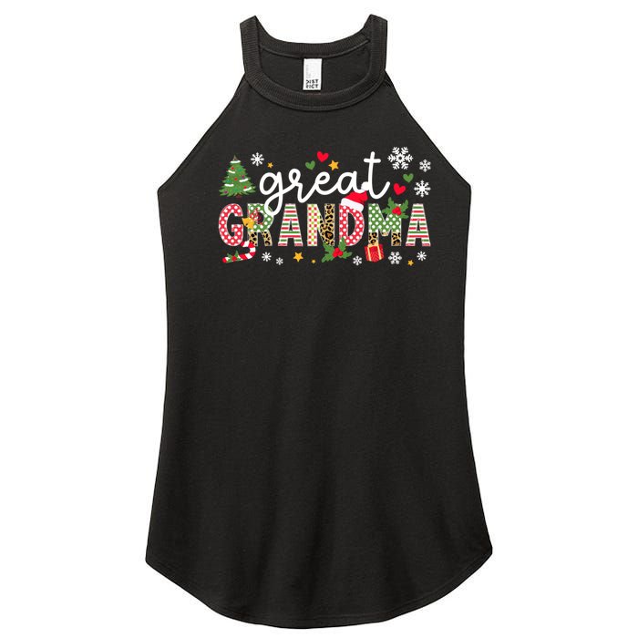 Xmas Party Great Grandma Christmas Great Grandmother Women’s Perfect Tri Rocker Tank