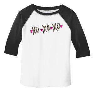 XOXO Pink Hearts Valentine's Day Love Hugs Kisses Toddler Fine Jersey T-Shirt