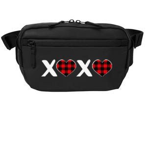 XOXO Plaid Heart Print Graphic Womens Valentine's Day Crossbody Pack