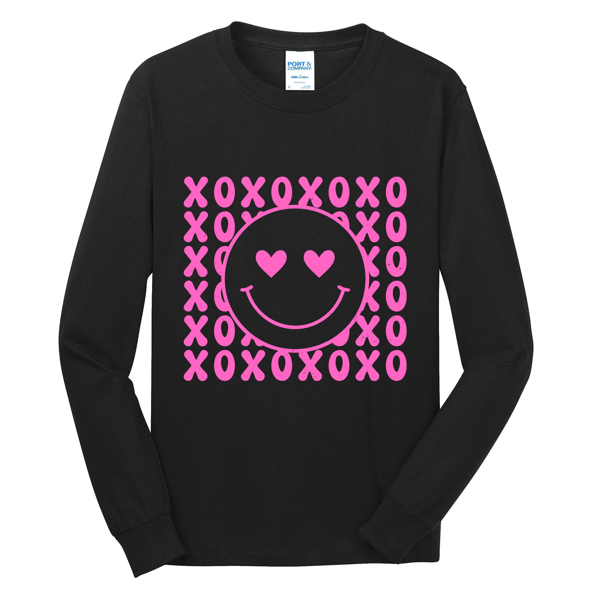 Xoxo Pink Logo Valentines Tall Long Sleeve T-Shirt