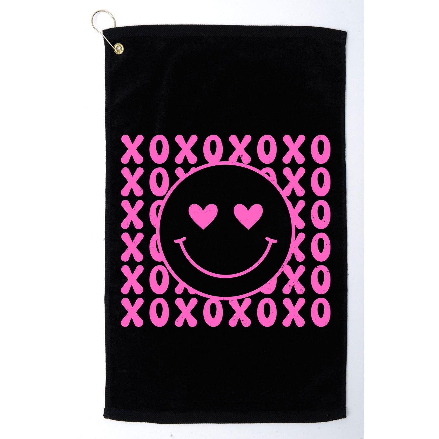 Xoxo Pink Logo Valentines Golf Towel